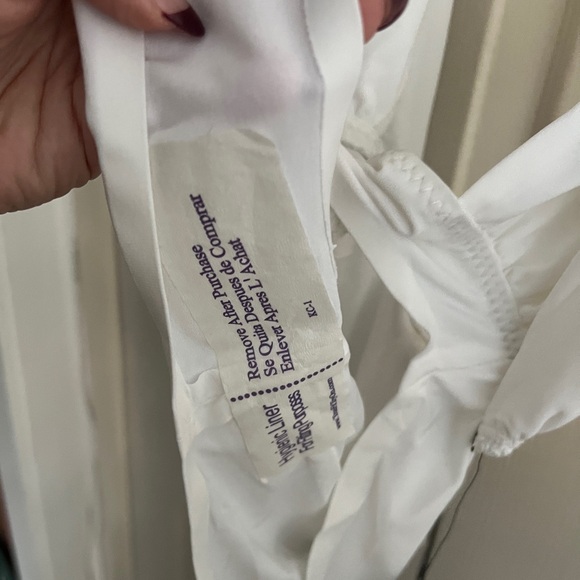 NWT Norma Kamali Cross Halter Bodysuit - Snow White - Picture 6 of 6